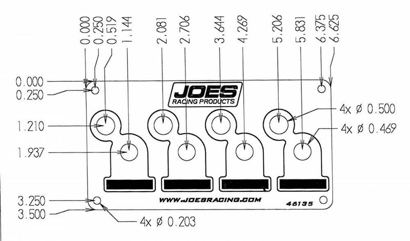 Panneau d'interrupteurs avec lumières Joes Racing