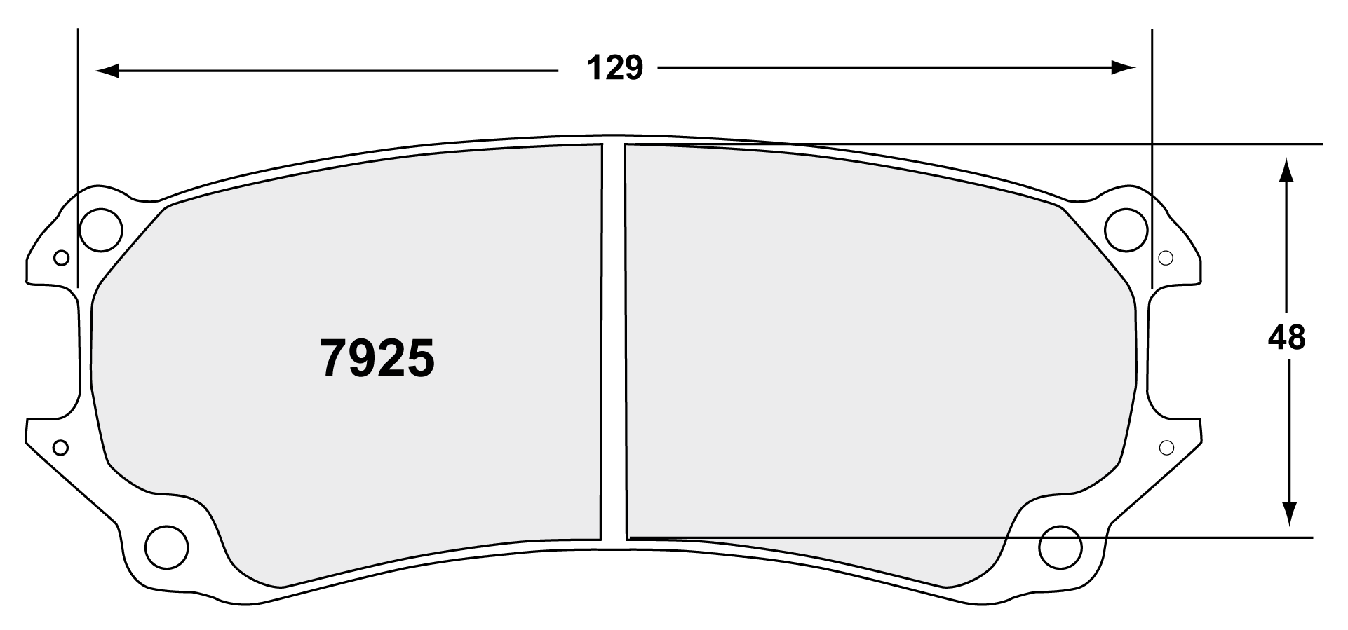 7925.332.30.44-Rear PFC 332 for Porsche 991 GT3R