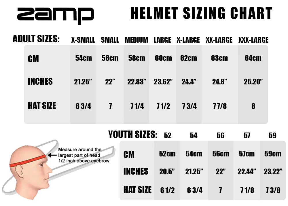Zamp RZ-48Y Youth Carbon