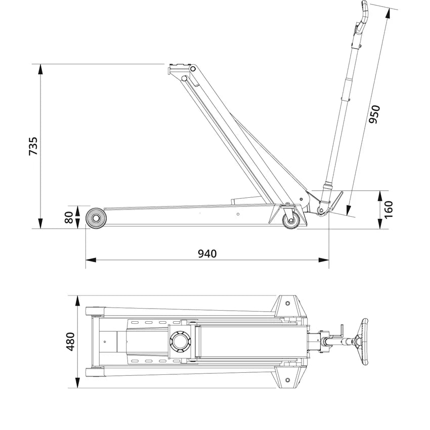Ac Hydraulic 1 3 Ton Hydraulic Jack With High Lifter ac-hydraulic-1-3-ton-hydraulic-jack-with-high-lifter