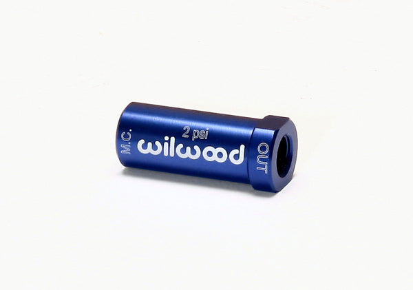 Valve de pression résiduelle Wilwood - Nouveau style - 2# / Bleu