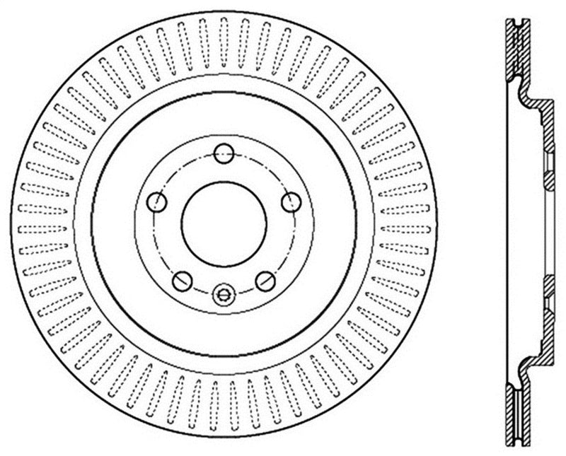 StopTech 2013-2016 Ford Taurus SHO Rotor de frein arrière droit rainuré sport