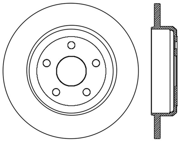StopTech Rotor de frein sport rainuré 11-15 Jeep Grand Cherokee (sauf SRT8)