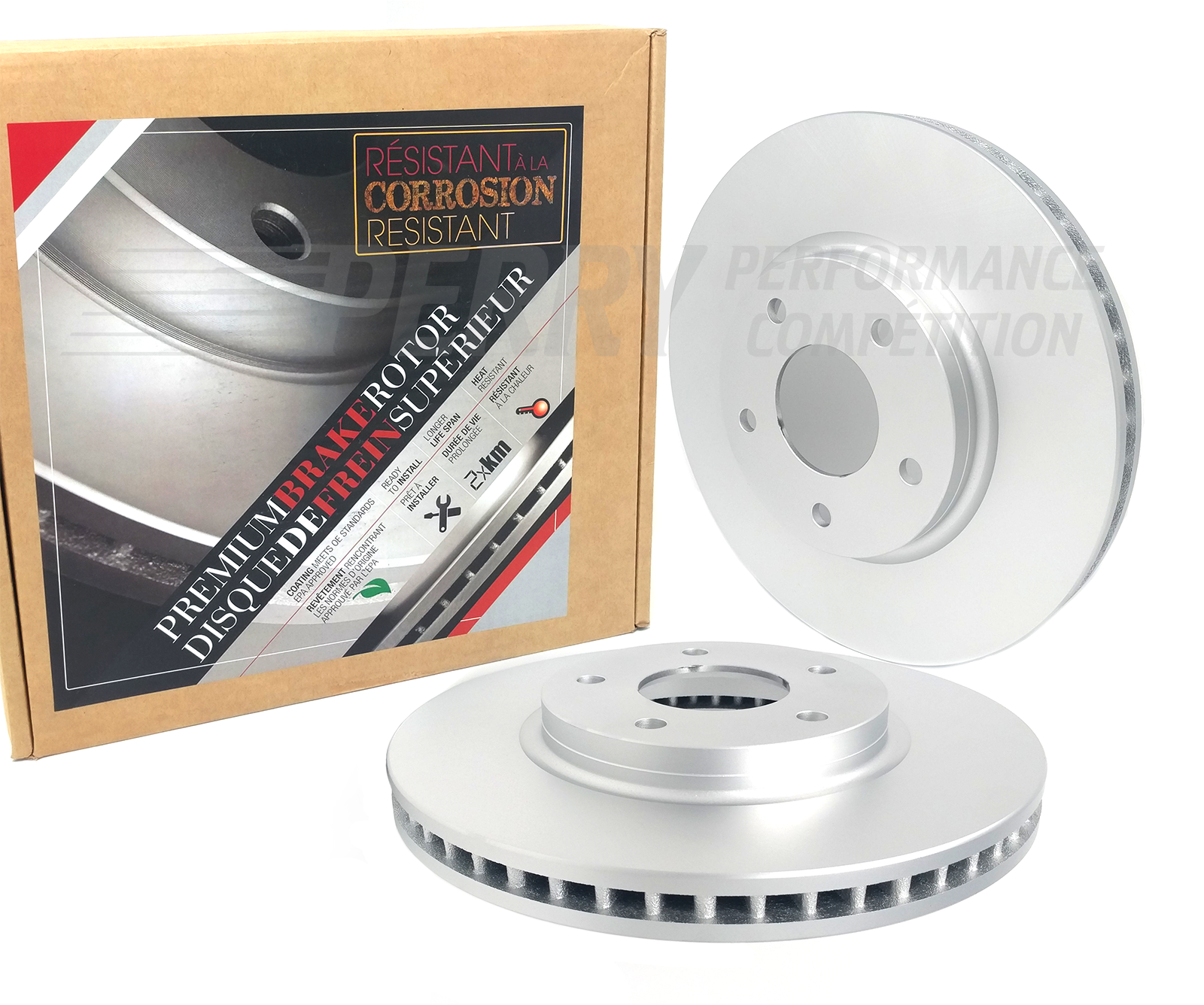 B55065-Rear Bremsen Premium Coated Rotors