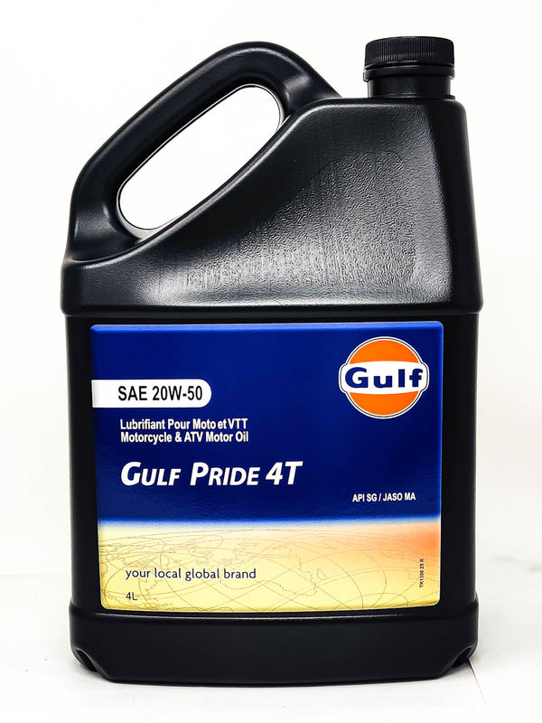 Gulf Pride 4T 20W50 Motor Oil - 4L