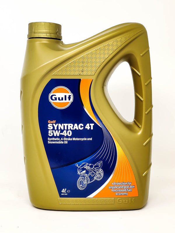 Gulf Syntrac 4T 5W40 Motor Oil - 4L