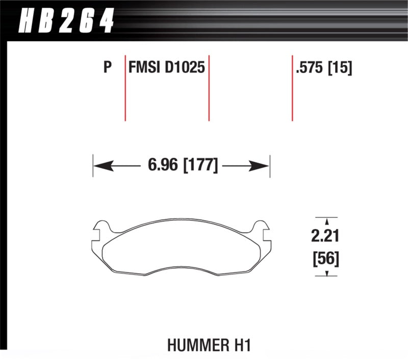 Hawk HB264P.575 Super Duty Street Brake Pads