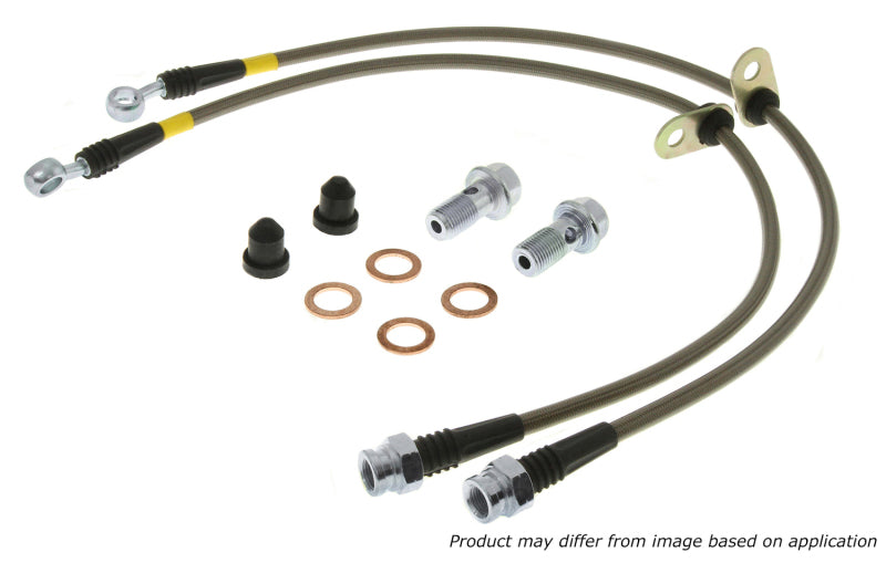 StopTech 94-95 BMW 540i Stainless Steel Rear Brake Line Kit