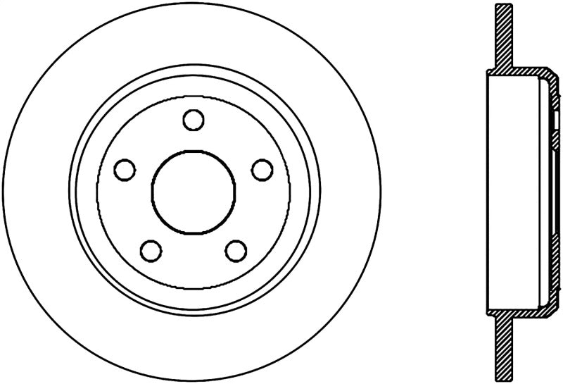 StopTech Slotted Sport Brake Rotor 11-17 Jeep Grand Cherokee (Excludes SRT8)