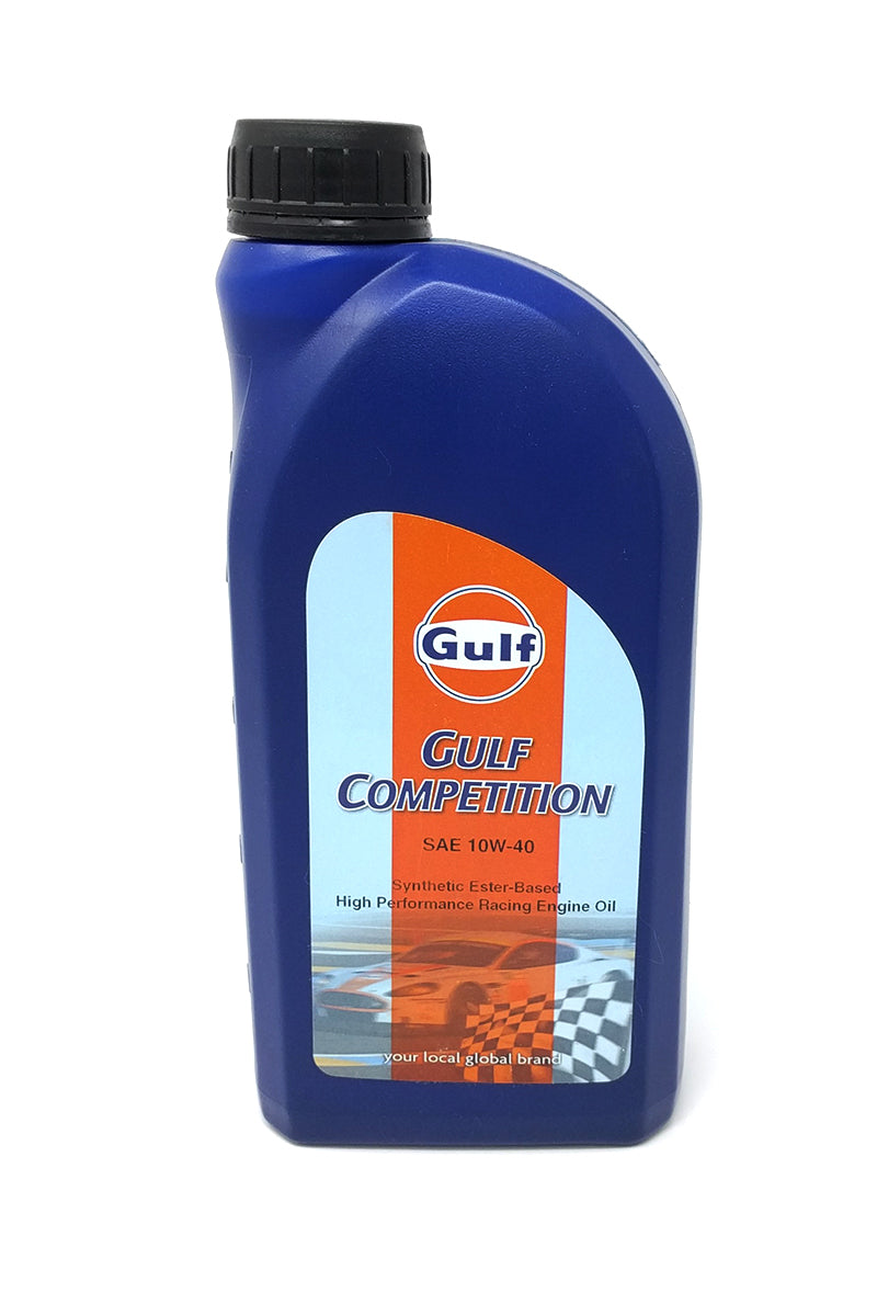 gulf competition 10w40 racing motor oil 1 liter bottle