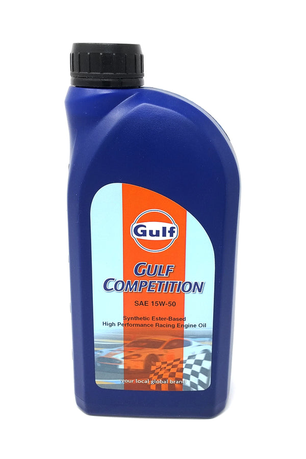 gulf competition 15W50 racing motor oil 1 liter bottle