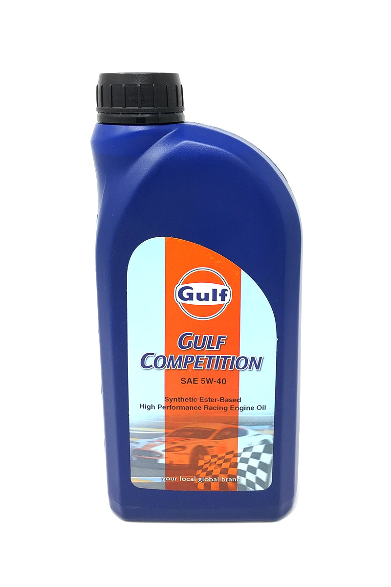 gulf competition 5w40 racing motor oil 1 liter bottle
