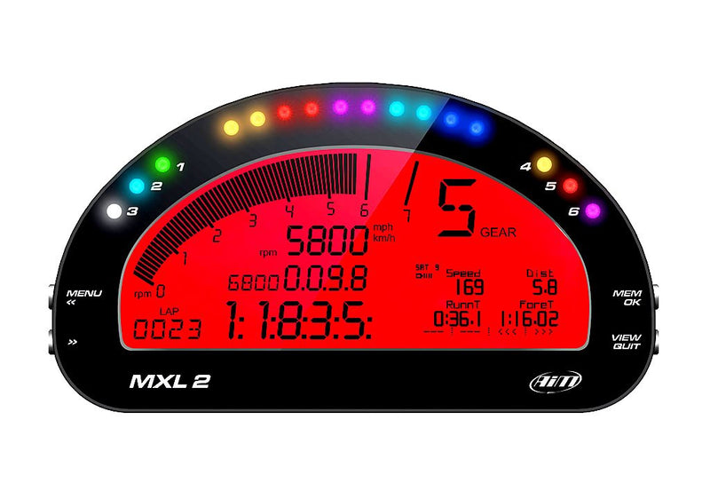 AiM MXL2 LCD Racing Dash Logger